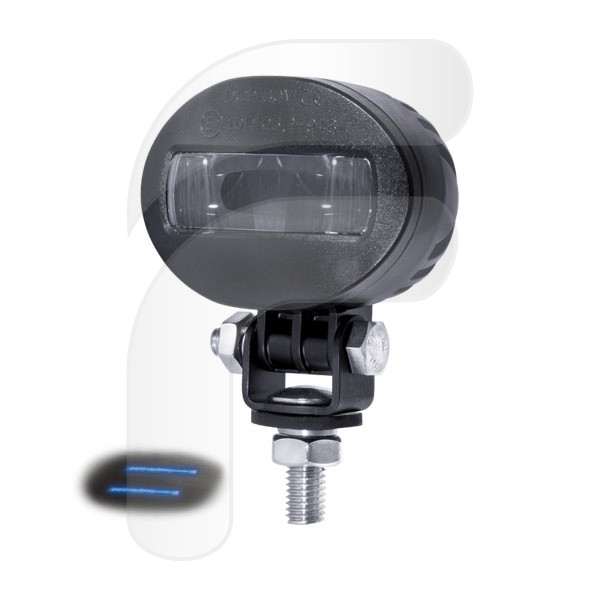 FARO CONTORNO CIRCULACIÓN AZUL LED 9/80V 2LEDX3W